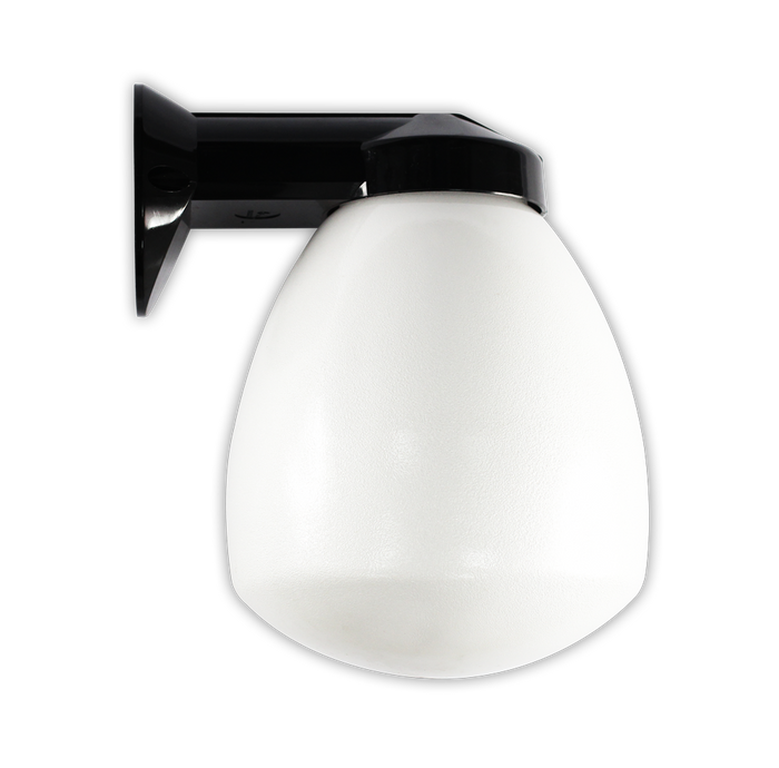 Black Proclain Wall Glass Dome Light