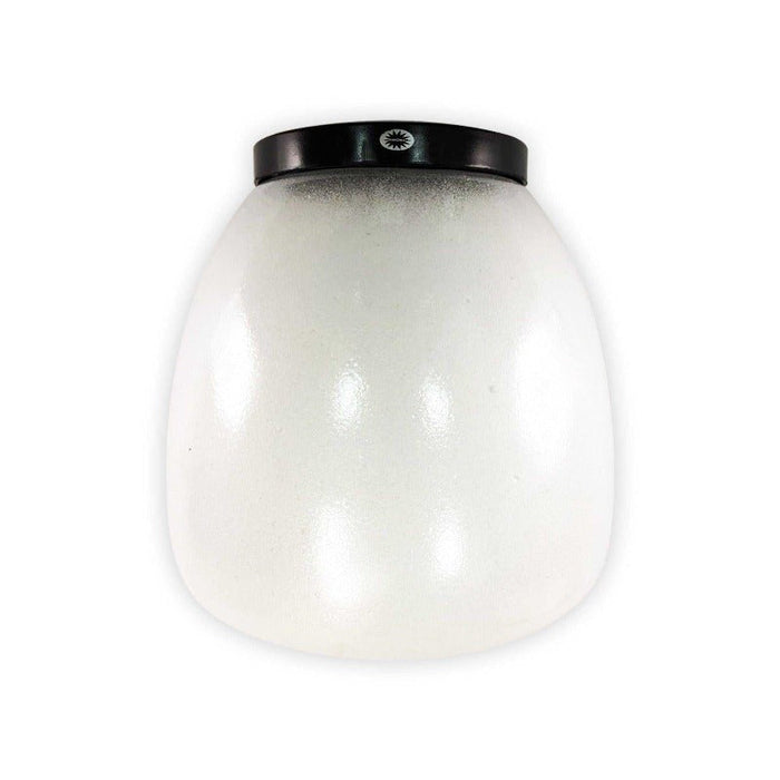 White Metal and Sandblasted Glass Ceiling Light - Tronic Kenya 