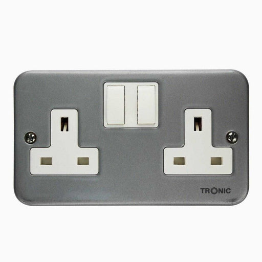 Twin Metal Clad Socket 13Amps - Tronic Kenya 