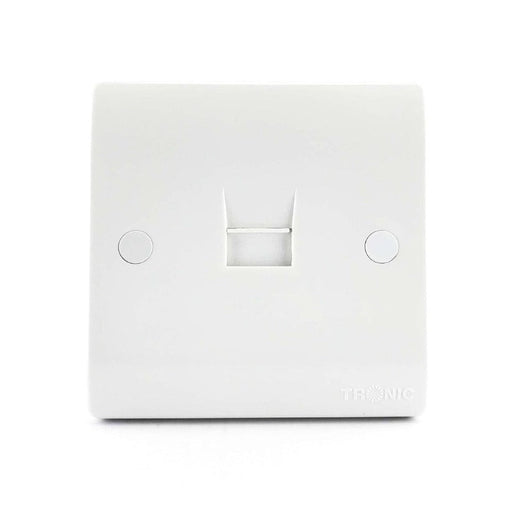 1 Gang Telephone Socket White