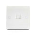 1 Gang Telephone Socket White