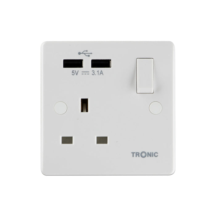Single Socket 13amps with 2 USB
