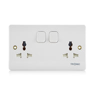 Universal Switch Socket Twin 16A