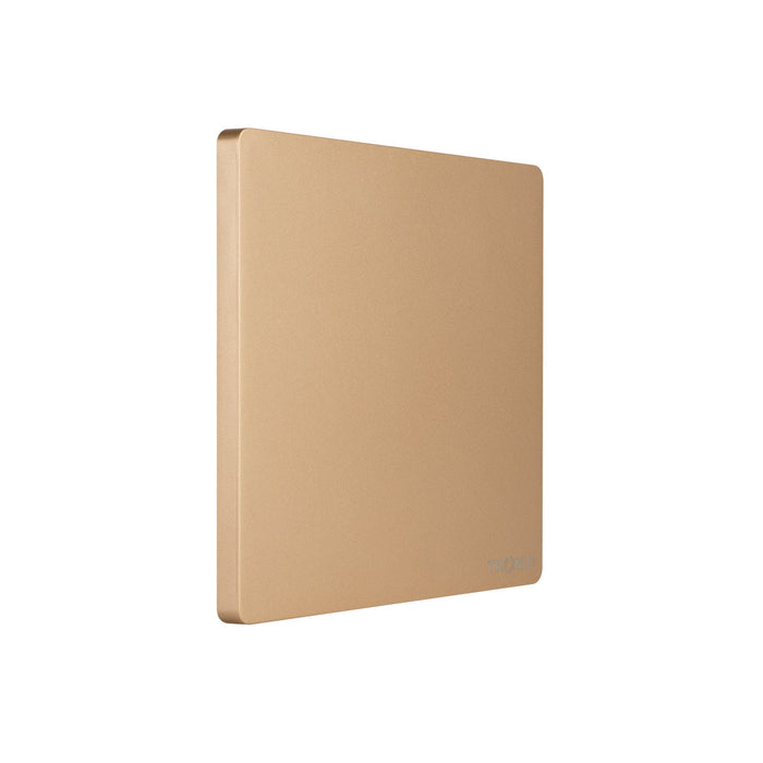 Gold - 1 Gang Blank Plate