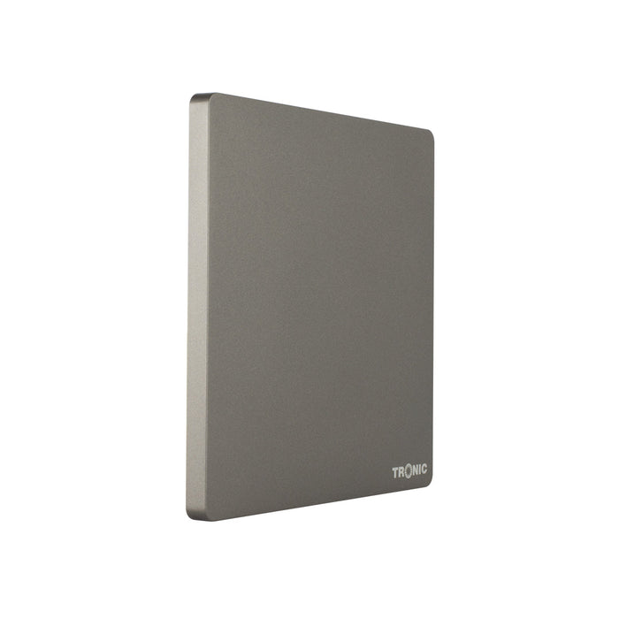 Grey - 1 Gang Blank Plate