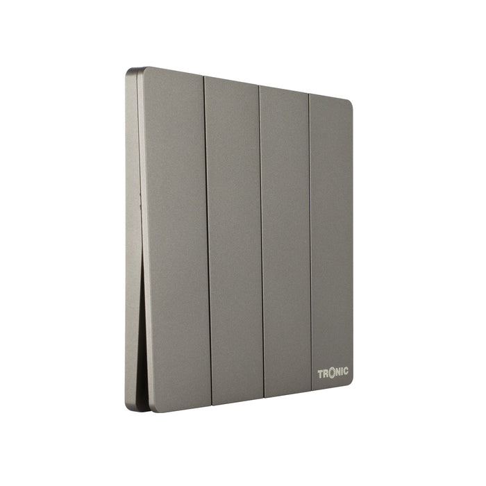 Grey Four Gang Two Way Switch