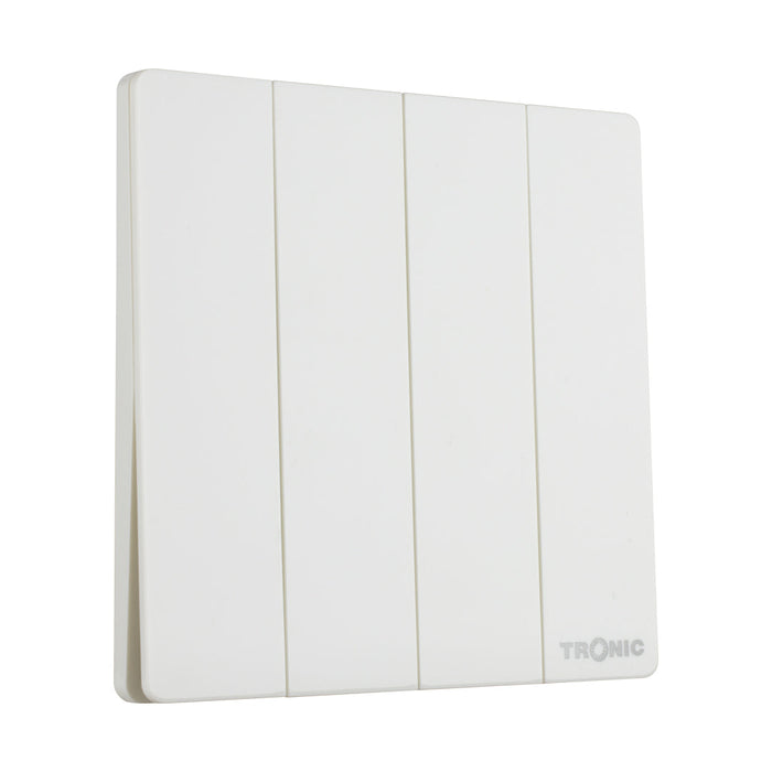 White Four Gang Two Way Switch