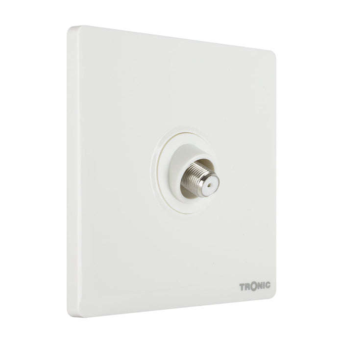 Glossy White - Satellite Socket