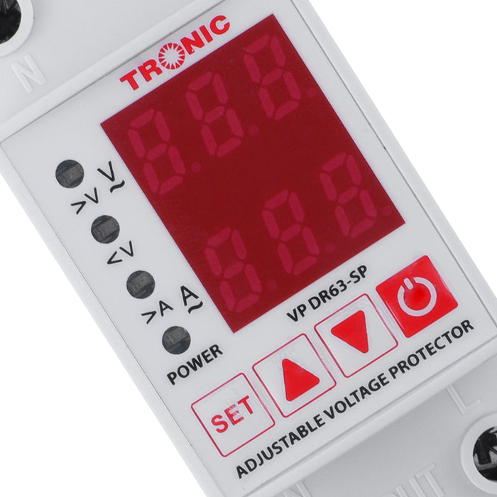 Adjustable Voltage Protector 63 Amps VP DR63-SP
