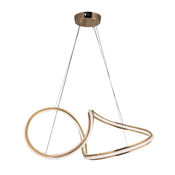 Chandelier Three Colour LED Light WH 25CL-14-GO-TC