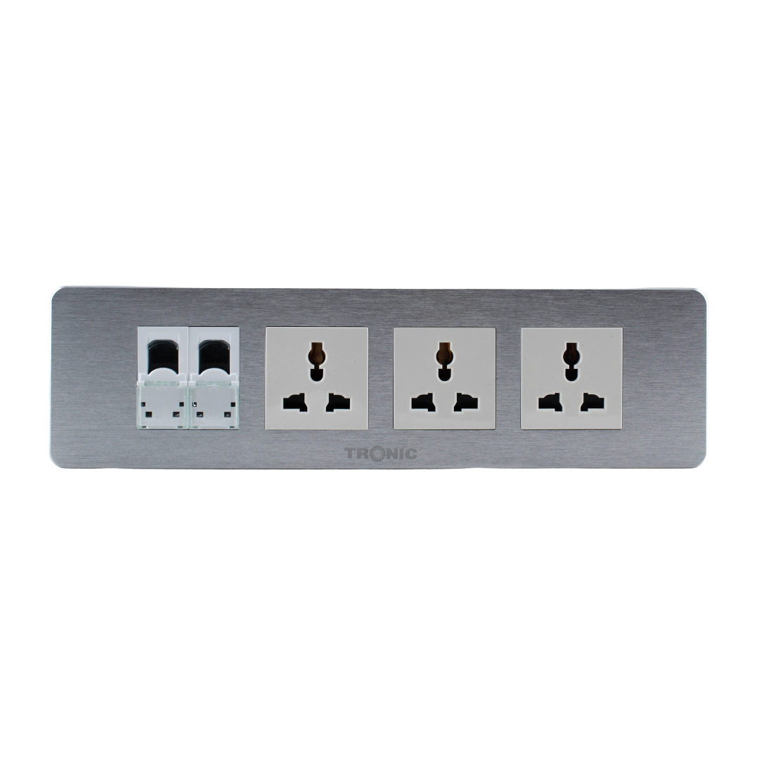 Floor Rj Socket Floor Socket Universal x 3 + RJ45 Data x 2 – Tronic Tanzania