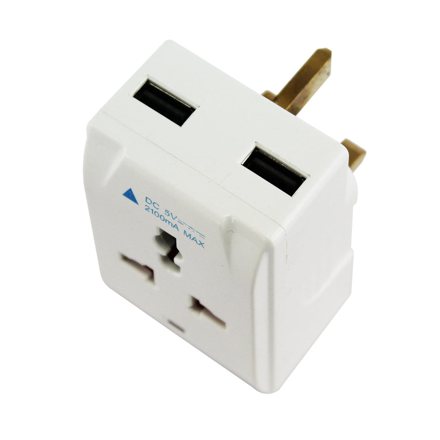 Tronic Multiplug with 2 x USB - 13A UK Tronic Multiplug with 2 x USB ...