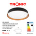 Black and Copper LED Colour Changeable (3 Shades) Ceiling Light - Tronic Tanzania