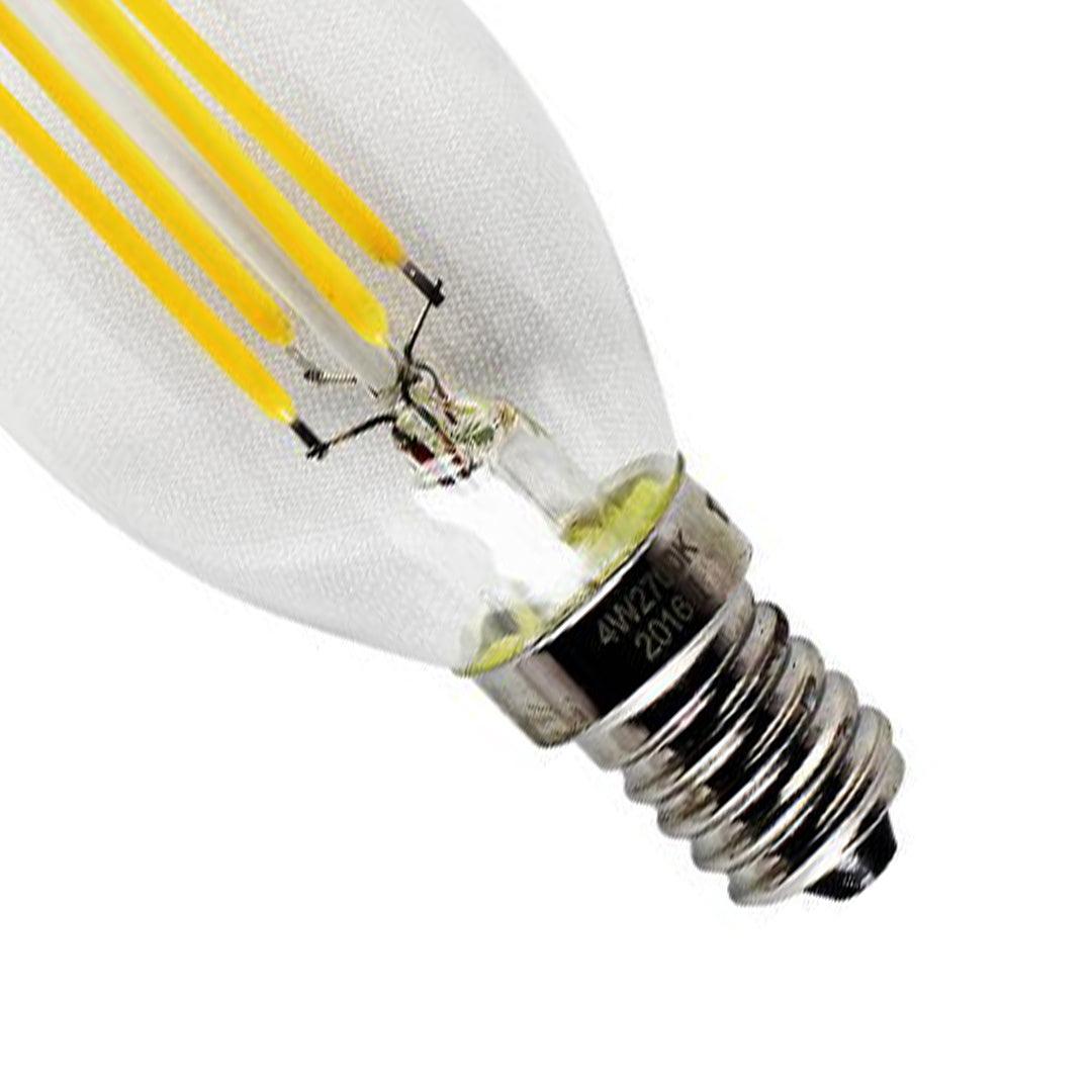 4 Watts Candle Tail Filament LED Warm White E14 Small Screw Bulb Tronic Tanzania