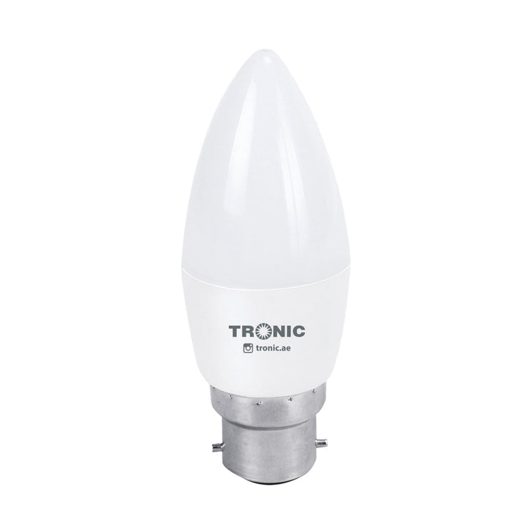 7 Watts Candle LED Warm White B22 (Screw) Bulb - Tronic Tanzania