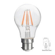 8 Watts Filament LED Warm White B22 (Pin)Bulb - Tronic Tanzania