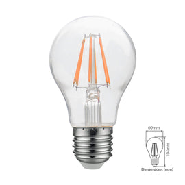 8 Watts Filament LED Warm White E27 (Screw) Bulb - Tronic Tanzania