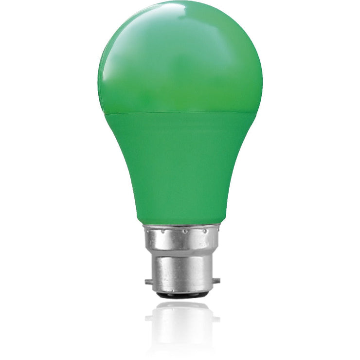 9 Watts Green LED B22 (Pin) Bulb - Tronic Tanzania