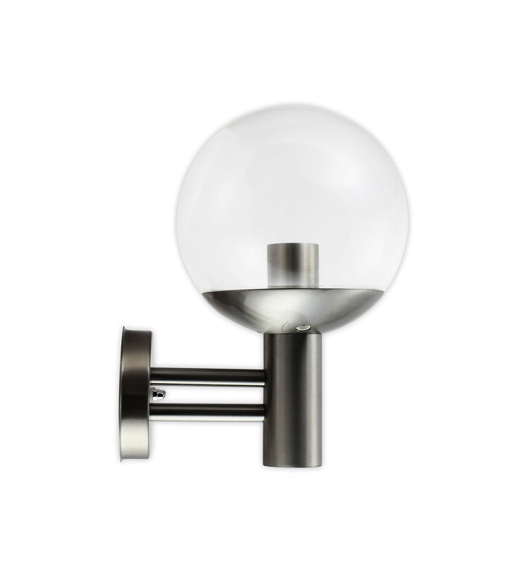 Searchlight Orb Stainless Steel Outdoor Wall Light - Tronic Tanzania