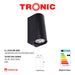 Black Up & Down COB Wall Light - Tronic Tanzania