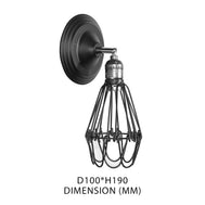 Black Vintage Wall Light - Tronic Tanzania