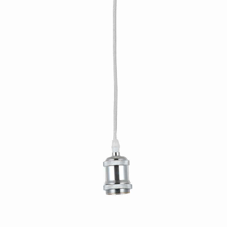 Hanging E27(Screw) Pendant Holder Chrome