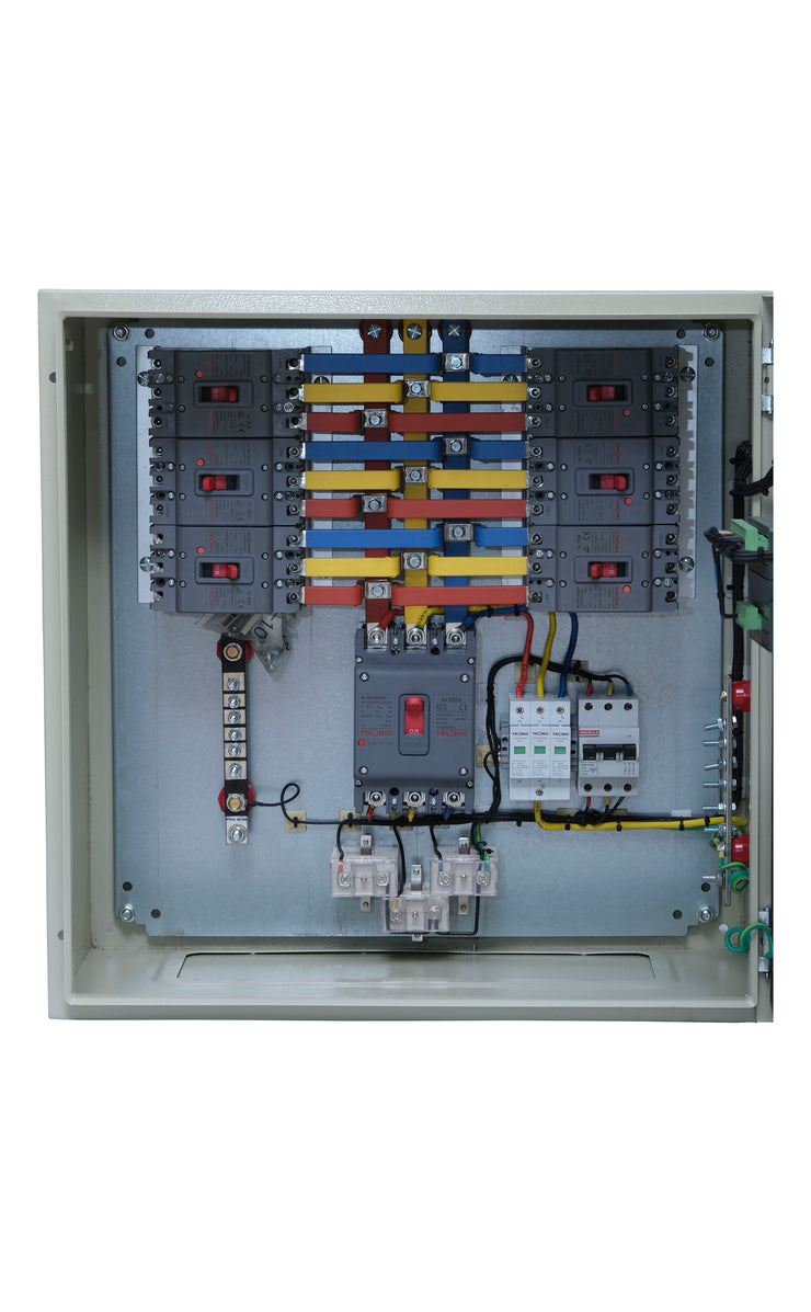 250A 6 Ways Three Phase Distribution Board With 3 Pole MCCB
