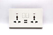 Universal Twin Socket with USB