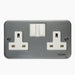 Twin Metal Clad Socket 13Amps - Tronic Tanzania