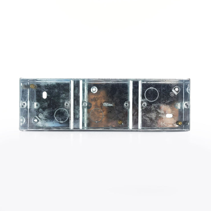 Single Galvanised Iron Electrical Switch Box 3 Way - Tronic Tanzania