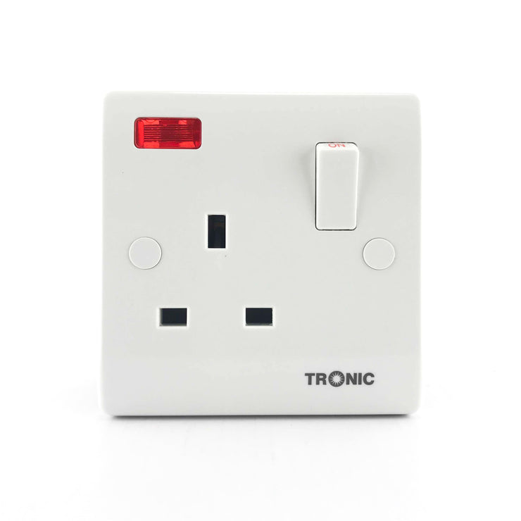 Single Switch Socket 13Amps With Neon