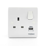 Single Socket With USB 13Amps - Tronic Tanzania