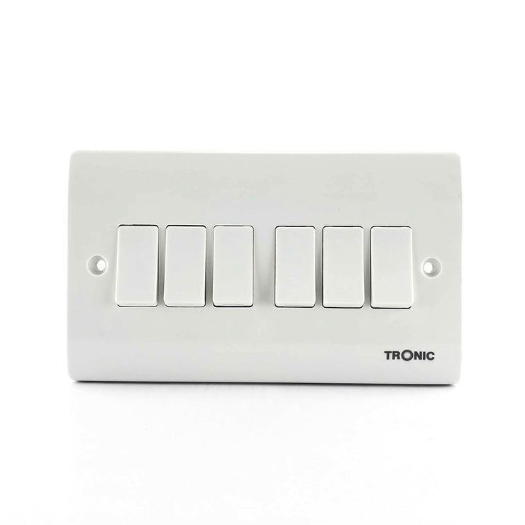 Tronic 6 Gang 2 Way Switch Standard - Tronic Tanzania