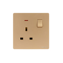 Single Switch Socket With Neon