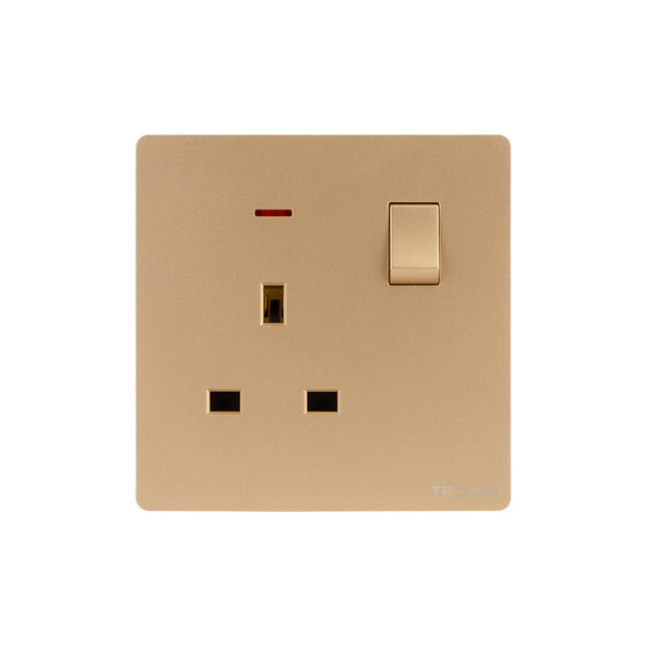 Single Switch Socket With Neon
