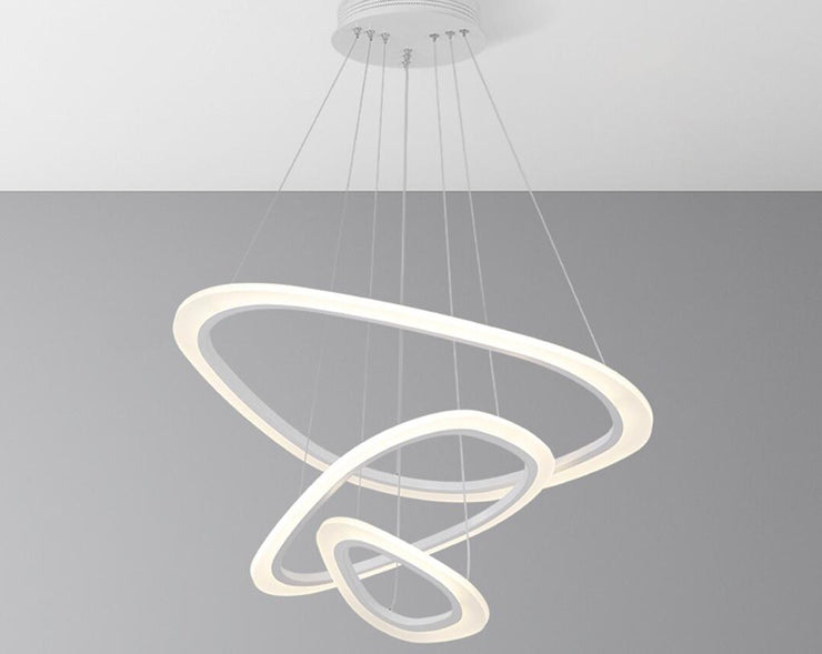 Modern 3-Ring LED Pendant Light