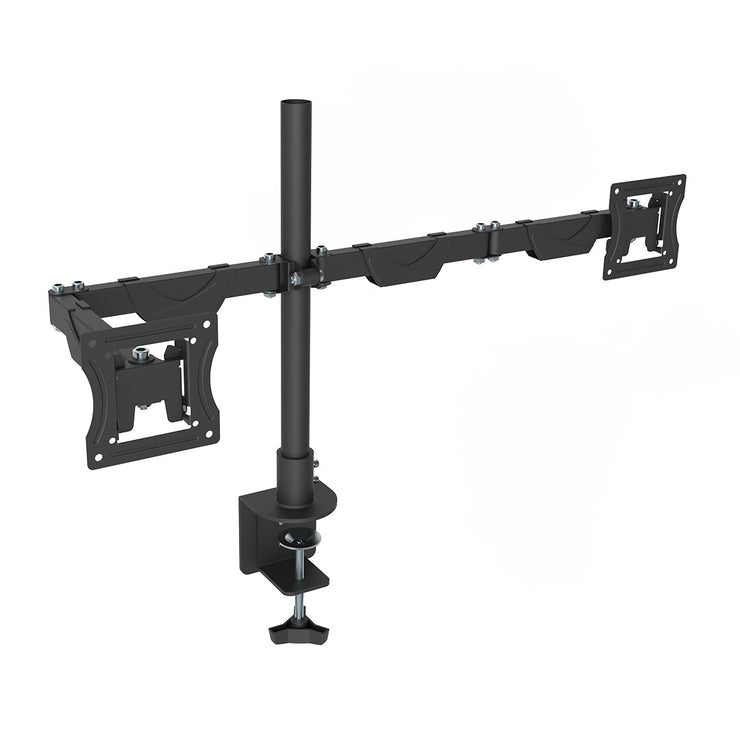 13 - 27 Inch Vertical Stacking Dual Monitor Desk Mount